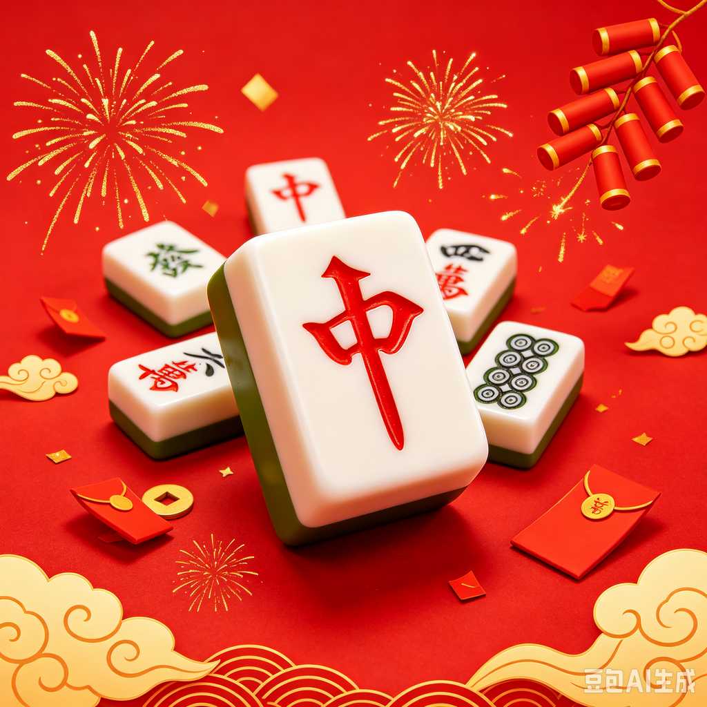 antique style mahjong set