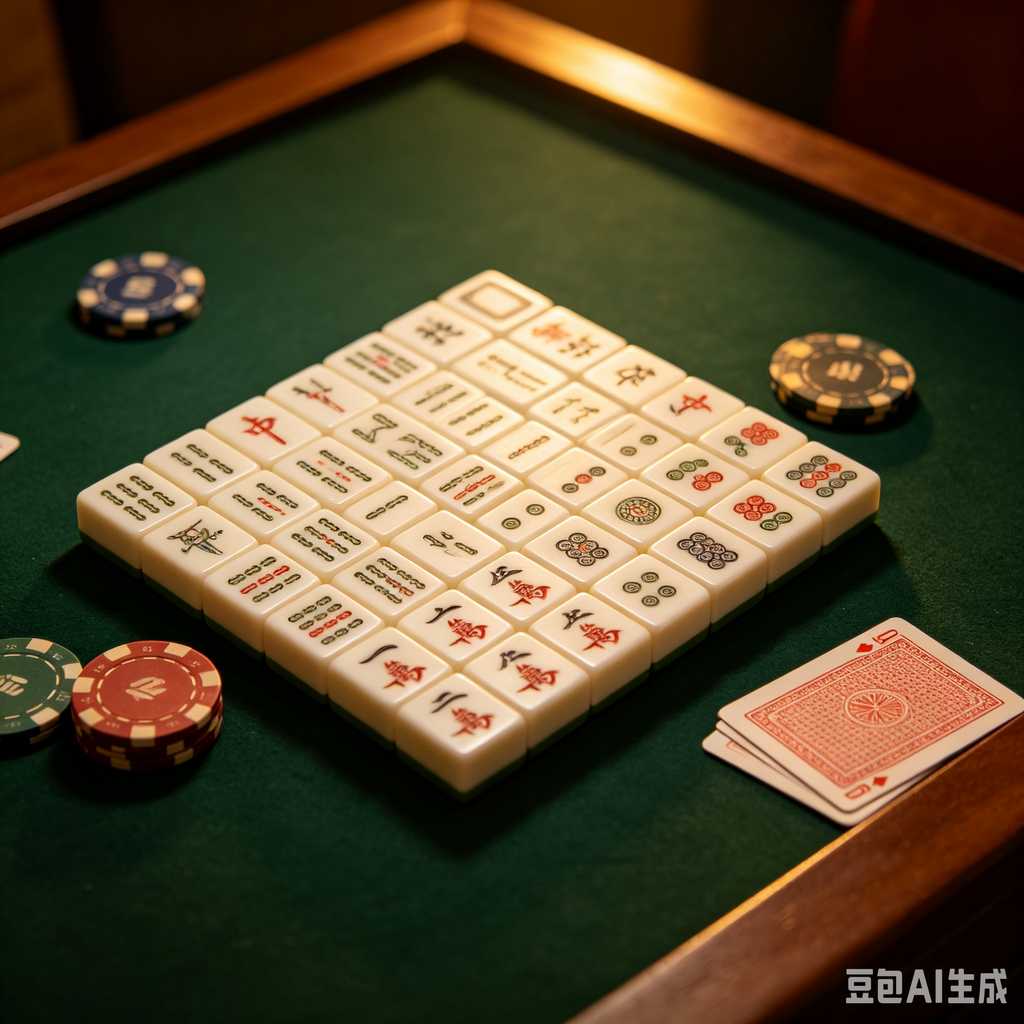 floral design mahjong set